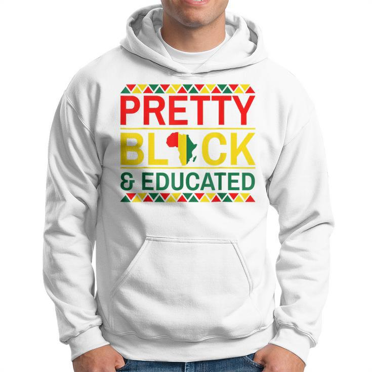 Pretty Black And Educated African Women Black History Month  V3 Hoodie
