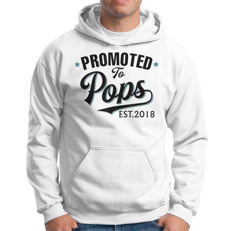 Promoted To Pops Est 2018 New Grandpa Hoodie