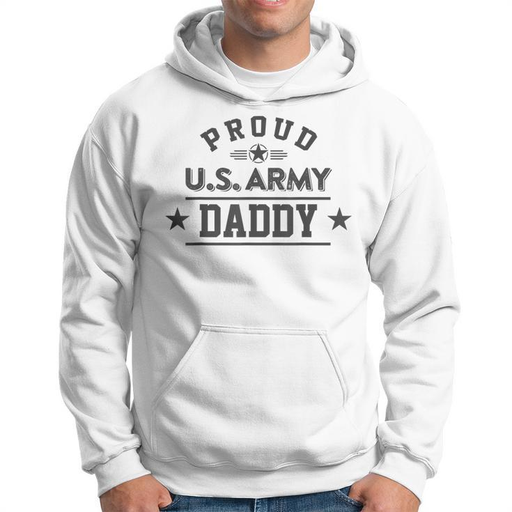 Proud Us Army Daddy Dark   Military Family Hoodie