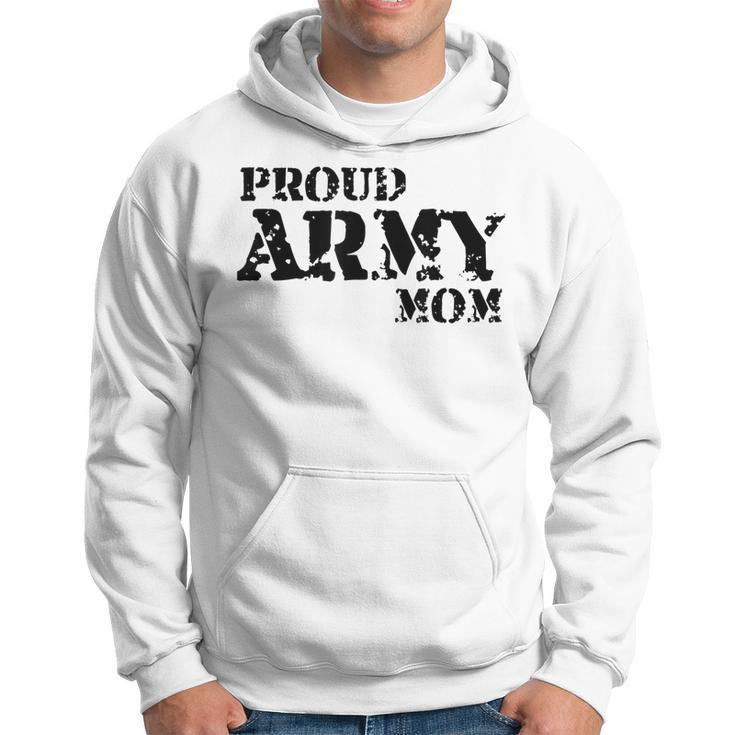 Proud Us Army Mom American Military Family Mother Gift Hoodie