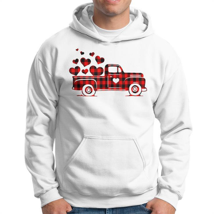 Red Plaid Truck Happy Valentines Day 2023 Couple Matching  Hoodie