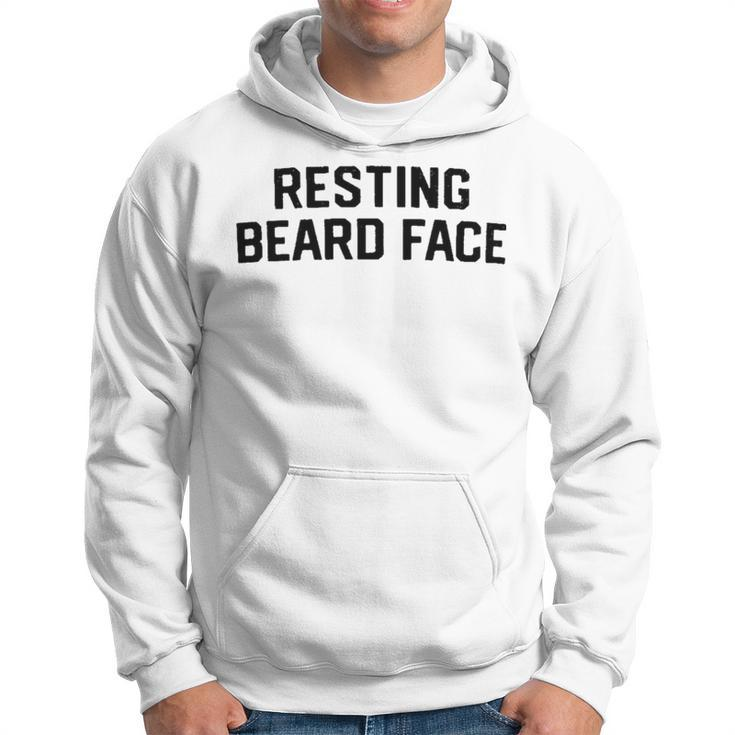 Resting Beard Face Hoodie