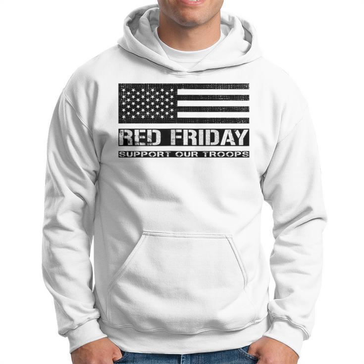 Support Our Troops - Red Friday Military  Hoodie