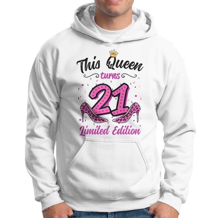 This Queen Turns 21 Girl 21St Birthday Hoodie
