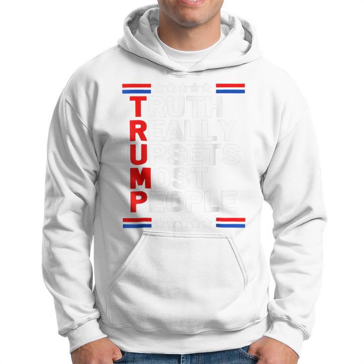 Trump 2024 Trump Truth Really Upset Most People America Flag  Hoodie