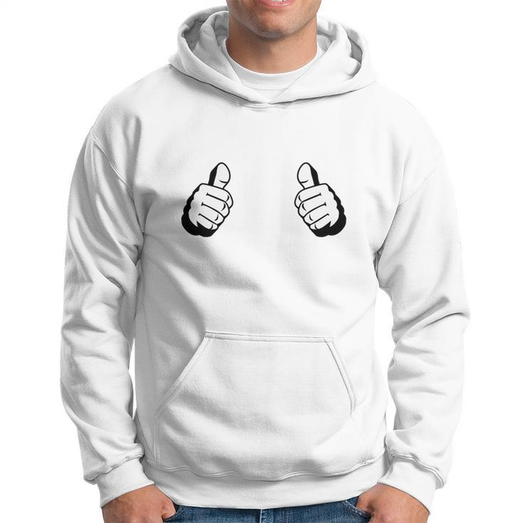 Two Thumbs Up This Guy Or Girl Custom Graphic Men Hoodie