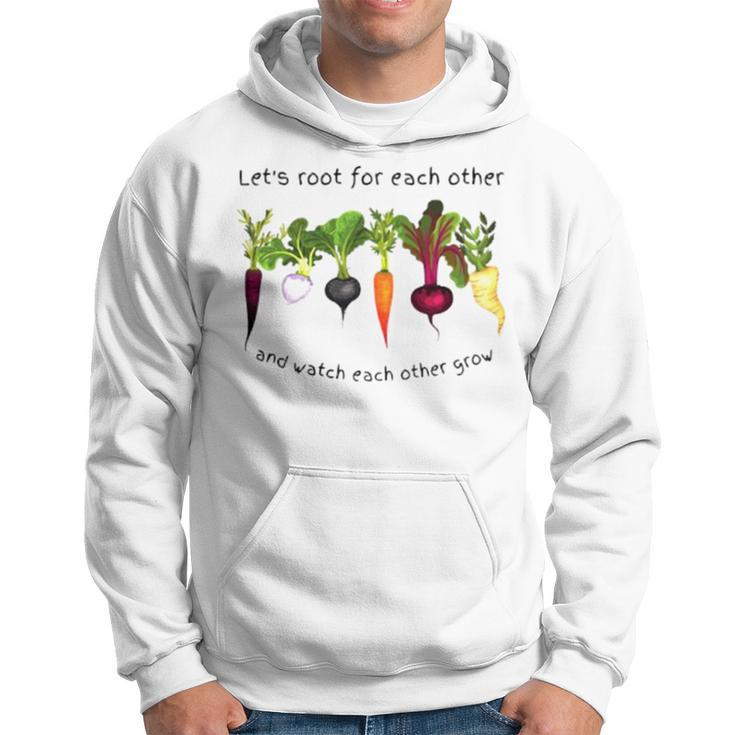 Vegetable Let’S Root For Each Other Hoodie