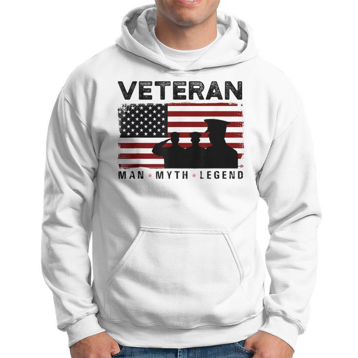 Veteran Man Myth Legend American Army Soldier Military Gift Gift For Mens Hoodie