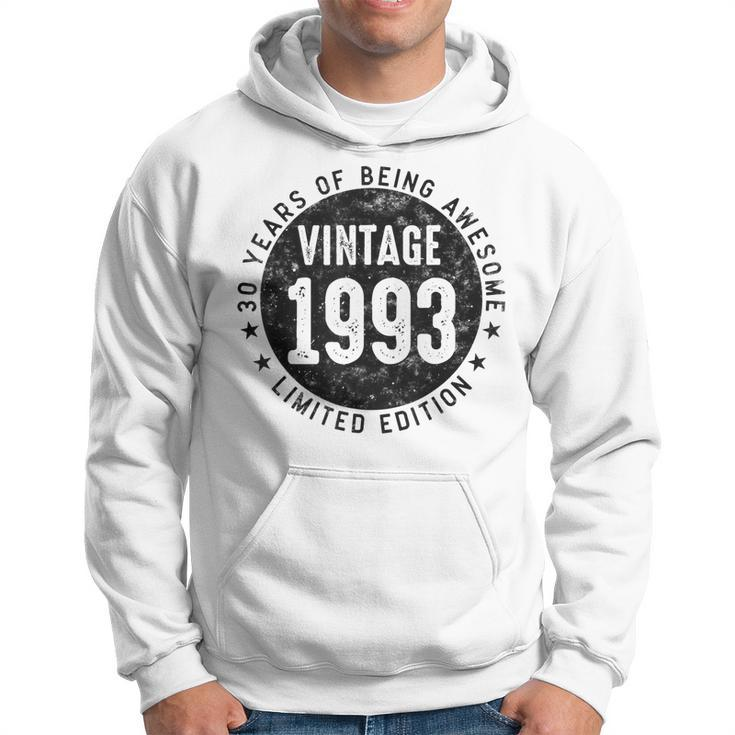 Vintage 1993 Limited Edition 30 Year Old Gifts 30Th Birthday  Hoodie