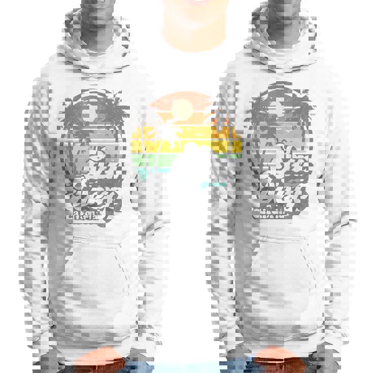 Vintage San Diego Beach California Surfing Retro Surf Gift  Hoodie