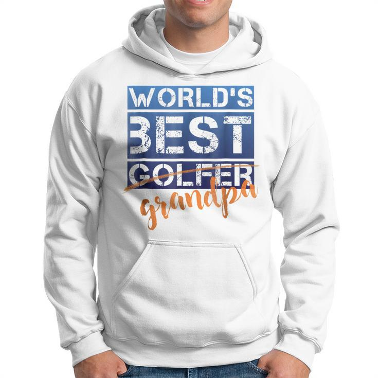 Worlds Best Golfer Grandpa Gift Golf Gift For Mens Hoodie