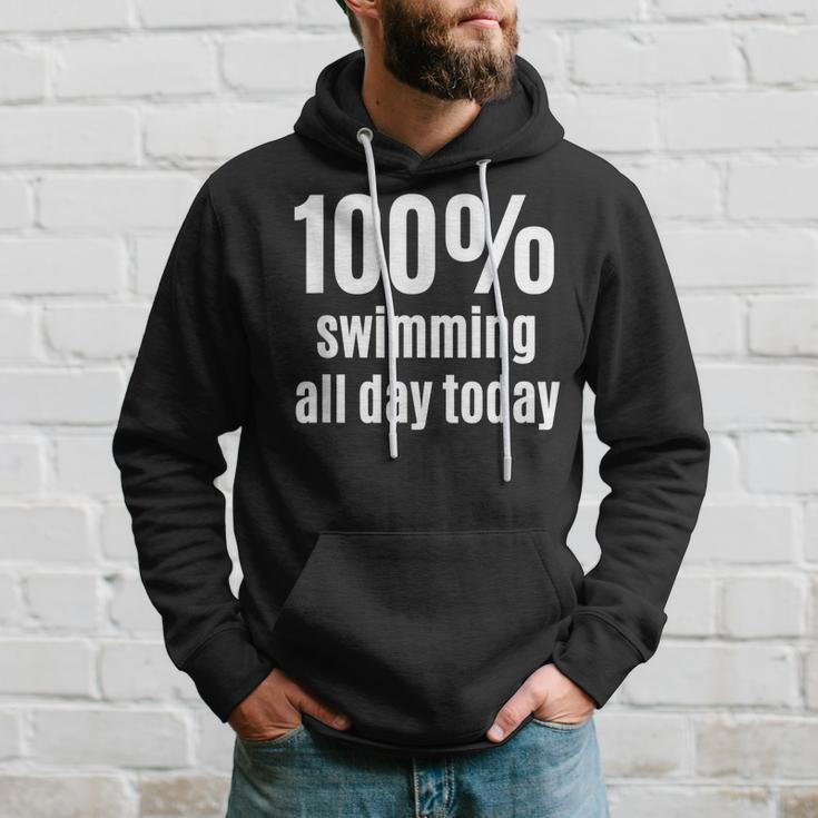 100% Schwimmen Lustiges Hoodie für Surfer & Schwimmer Geschenke für Ihn