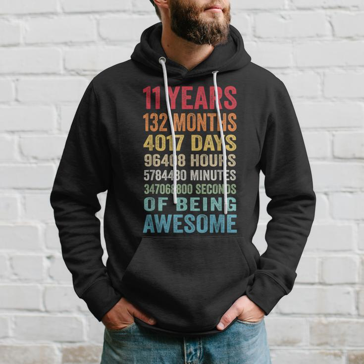 11 Years 132 Months Of Being Awesome 11Th Birthday Gifts Hoodie Gifts for Him