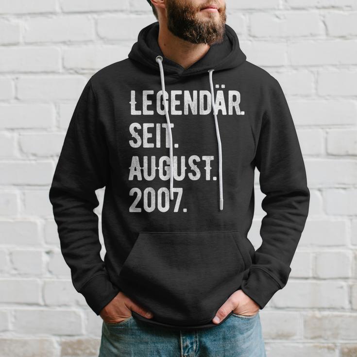 16 Geburtstag Geschenk 16 Jahre Legendär Seit August 2007 Hoodie Geschenke für Ihn