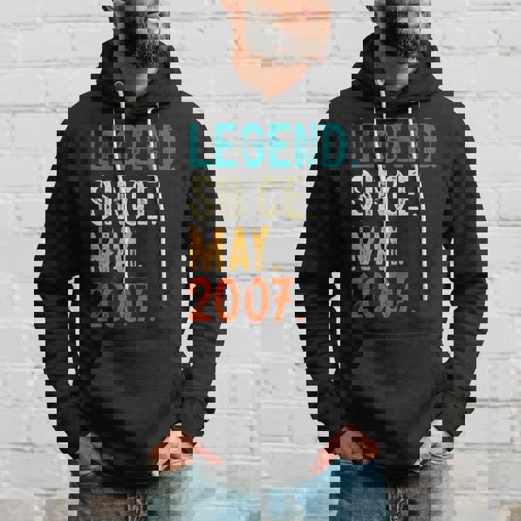 16 Year Old Legend Since May 2007 16Th Birthday Hoodie Gifts for Him