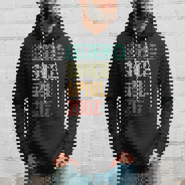 16 Years Old Legend Since April 2007 16Th Birthday Hoodie Gifts for Him