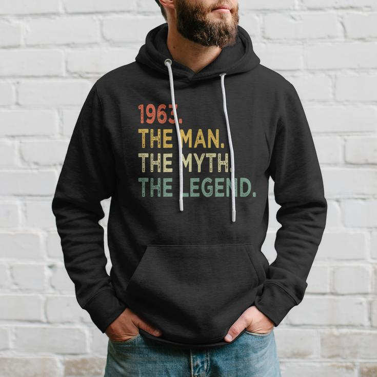1963 The Man The Myth The Legend 56Th Birthday Vintage Hoodie Gifts for Him
