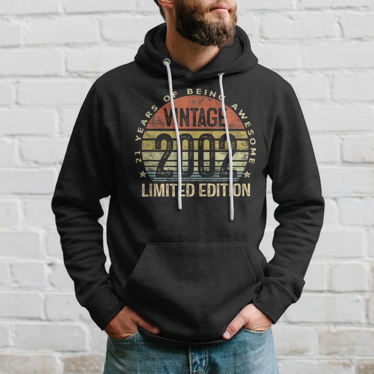 21 Year Old 21St Birthday Gifts Him Vintage 2002 Male Bday Hoodie Gifts for Him