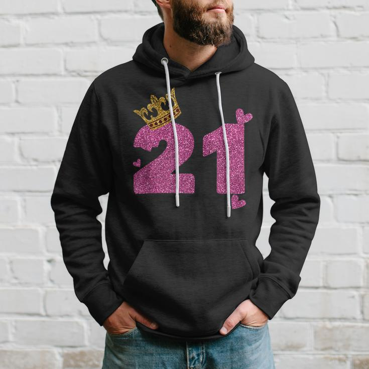 21St Birthday Crown 21 Years Old Bday Hoodie Gifts for Him