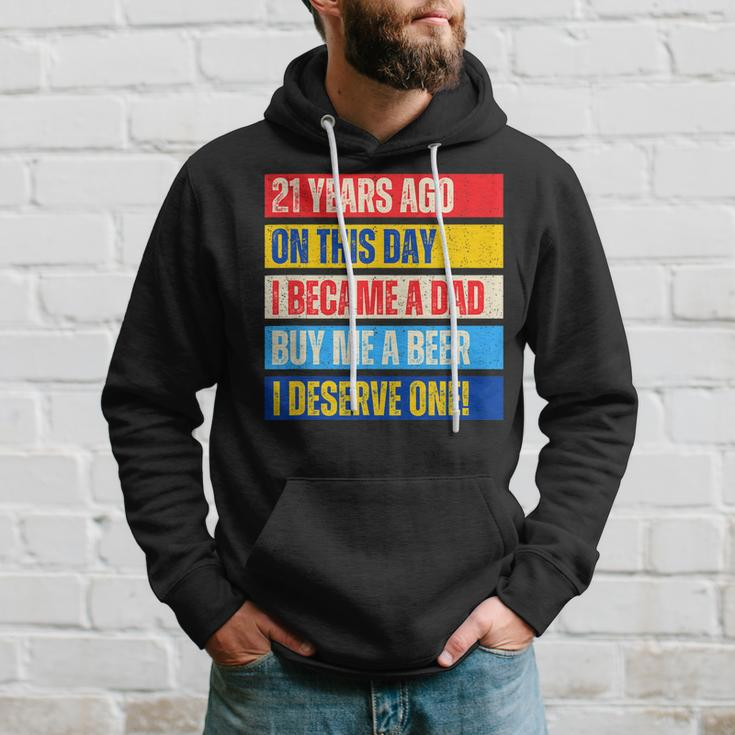 21St Birthday Son Daughter Dad Father 21 Years Needs A Beer Gift For Mens Hoodie Gifts for Him
