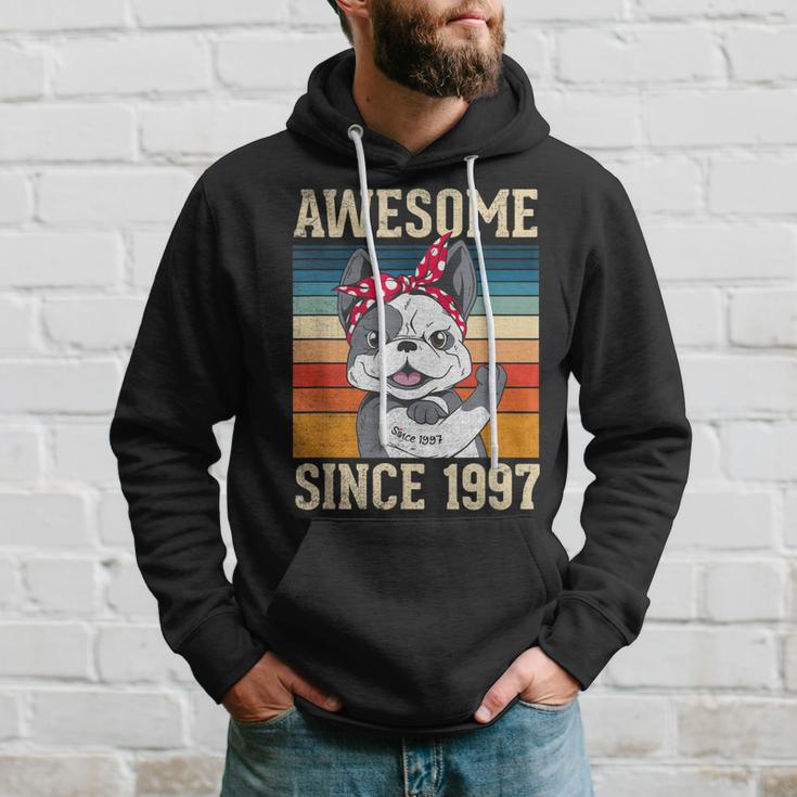 26 Year Old Awesome Since 1997 26Th Birthday Gift Dog Girl Hoodie Gifts for Him