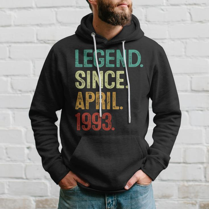 30 Years Old Legend Since April 1993 30Th Birthday Hoodie Gifts for Him