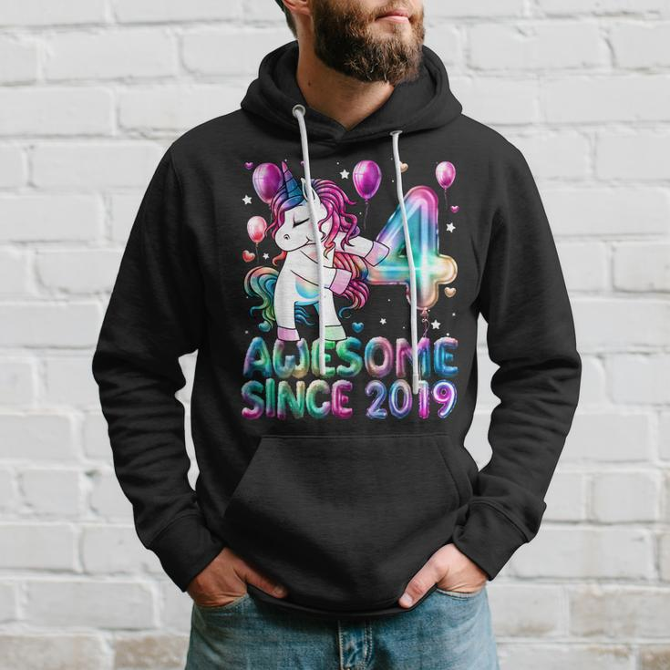 4 Years Old Unicorn Flossing 4Th Birthday Girl Unicorn Party V5 Hoodie Gifts for Him