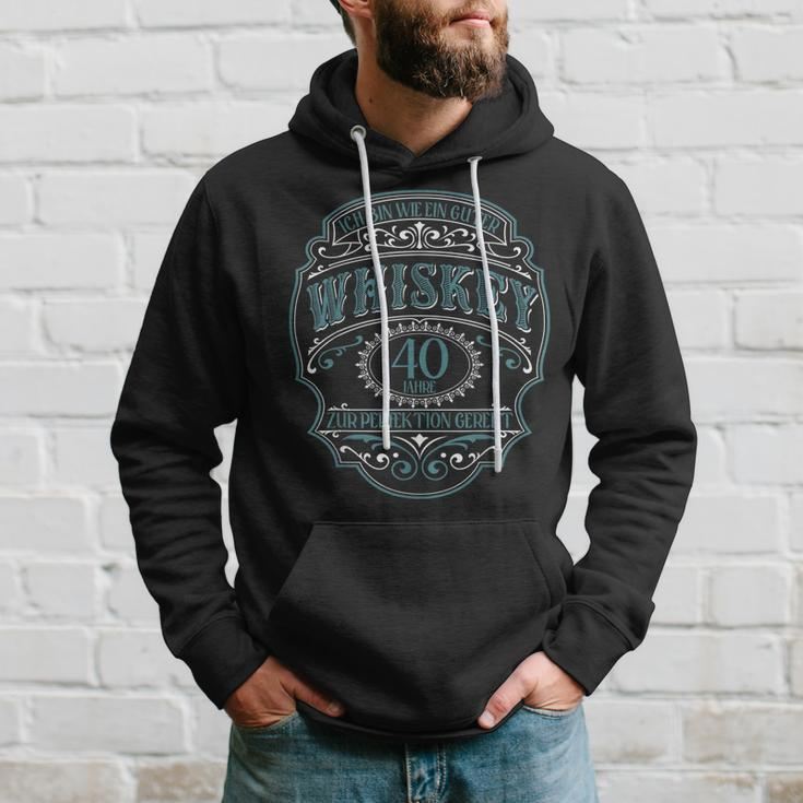 40 Geburtstag 40 Jahre Ich Bin Wie Guter Whisky Whiskey Hoodie Geschenke für Ihn