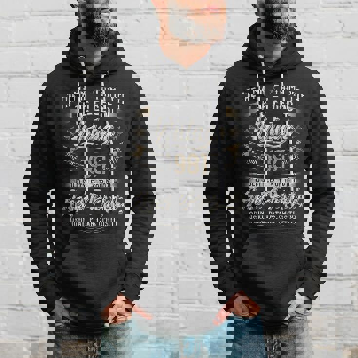 42. Geburtstag Herren Hoodie Vintage 1981 Mann Mythos Legende Geschenke für Ihn