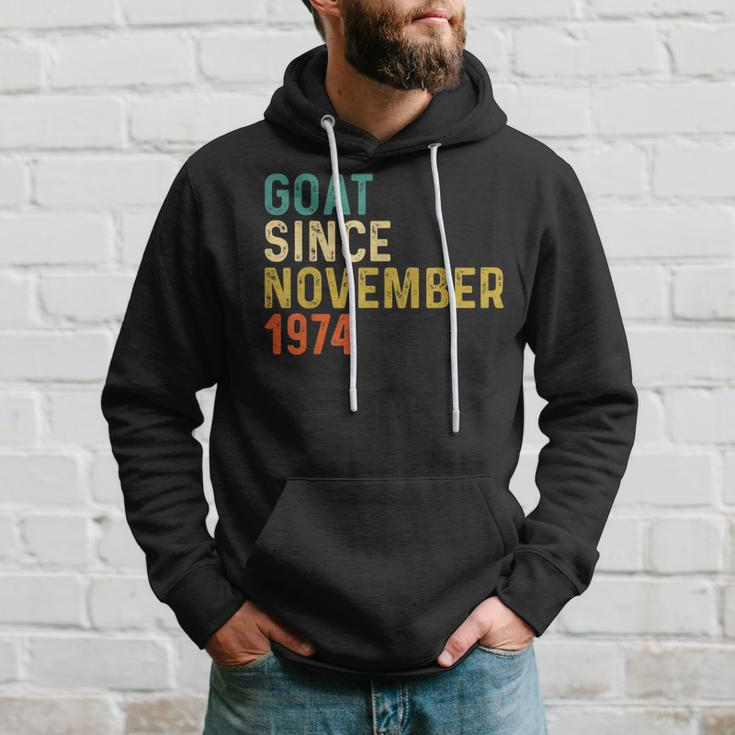 48 Geburtstag 48 Jahre Alte Ziege Seit November 1974 Hoodie Geschenke für Ihn