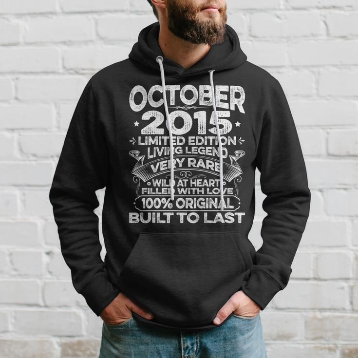 4Th Birthday Gift Vintage Born In October 2015 4 Years Old Hoodie Gifts for Him