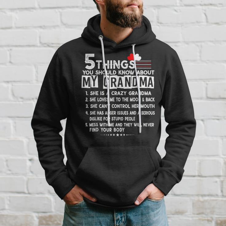 5 Things You Should Know About My Grandma Funny Mothers Day Hoodie Gifts for Him