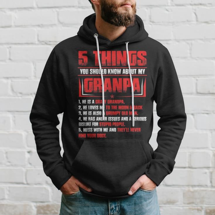 5 Things You Should Know About My Grandpa Fathers Day Gift Gift For Mens Hoodie Gifts for Him