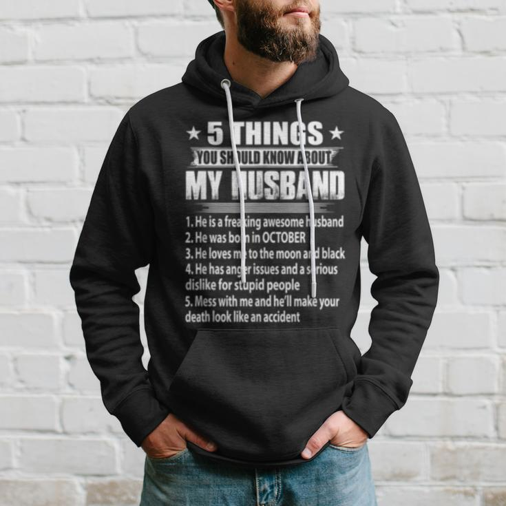 5 Things You Should Know About My Husband October Hoodie Gifts for Him