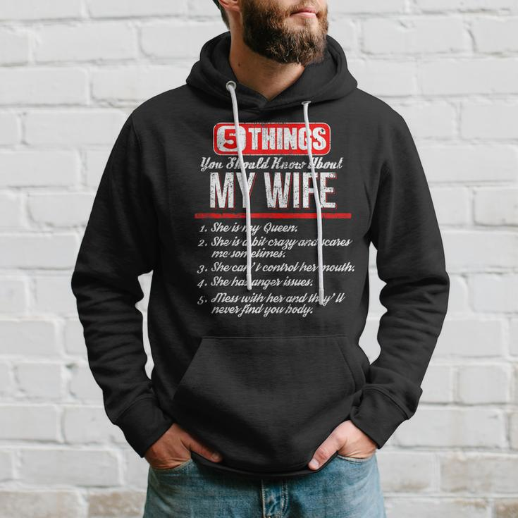 5 Things You Should Know About My Wife Best Funny Hoodie Gifts for Him