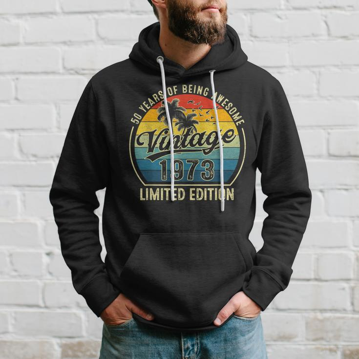 50 Year Old Awesome Since 1973 Limited Edition 50Th Birthday Hoodie Gifts for Him