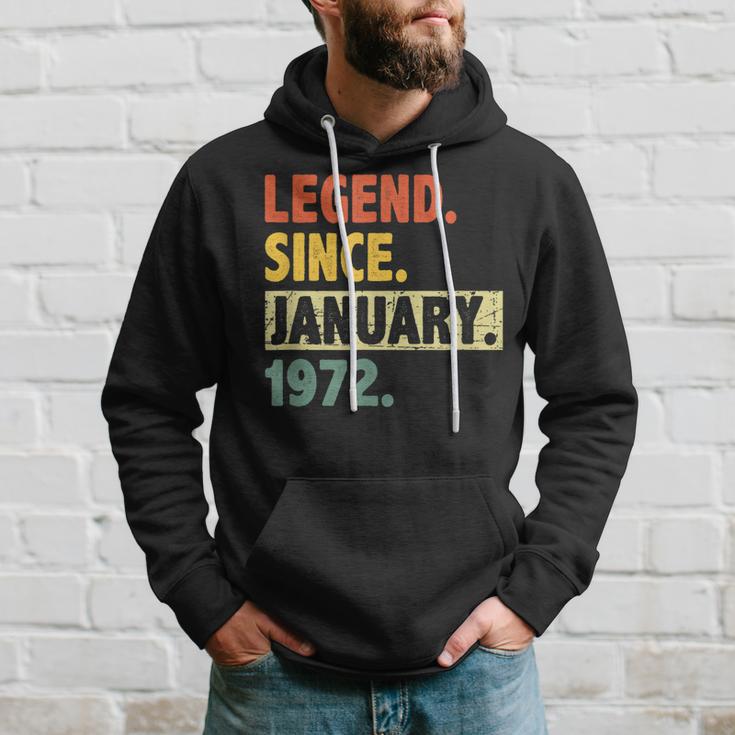 51 Geburtstag Legende Seit Januar 1972 51 Jahre Alt Hoodie Geschenke für Ihn