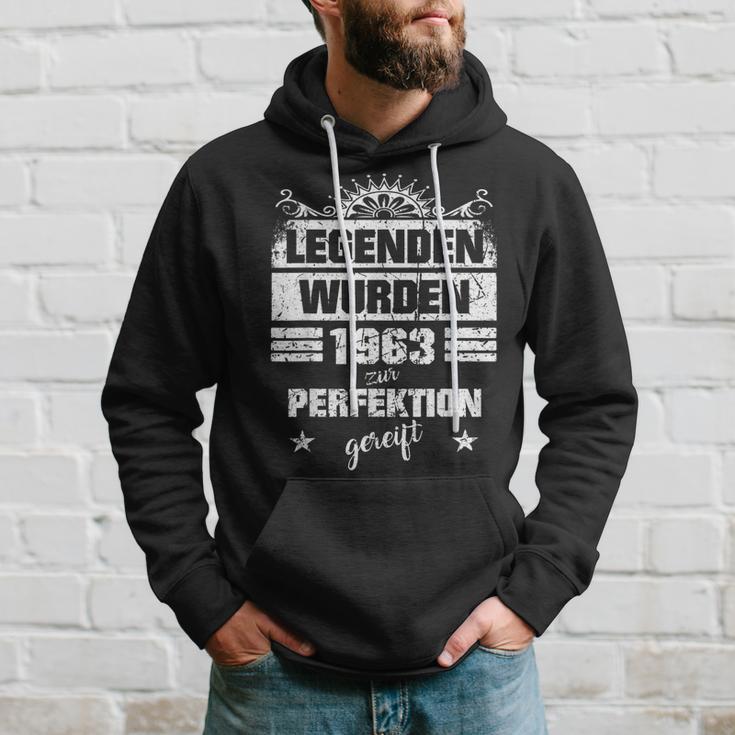 60. Geburtstag Herren Hoodie, Legende 1963 für Papa & Opa Geschenke für Ihn