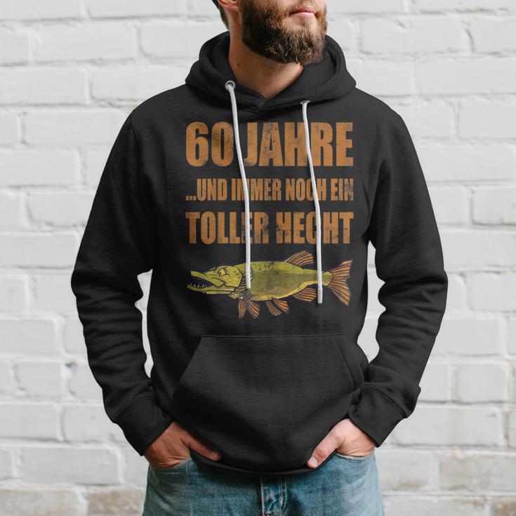 60 Jahre Geburtstag Angler Hoodie, Toller Hecht Vintage Design Geschenke für Ihn