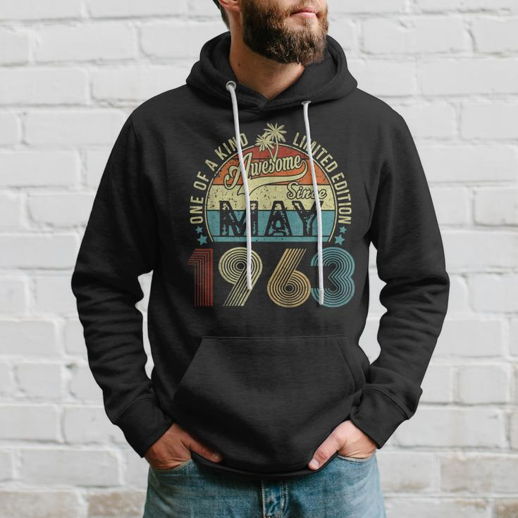 60 Years Old Vintage May 1963 Gifts 60Th Birthday Men Women Hoodie Gifts for Him
