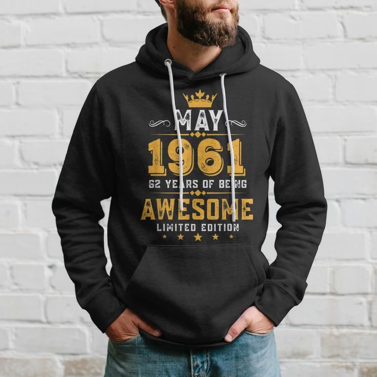 62 Years Old Gifts Vintage May 1961 62Nd Birthday Gifts Hoodie Gifts for Him