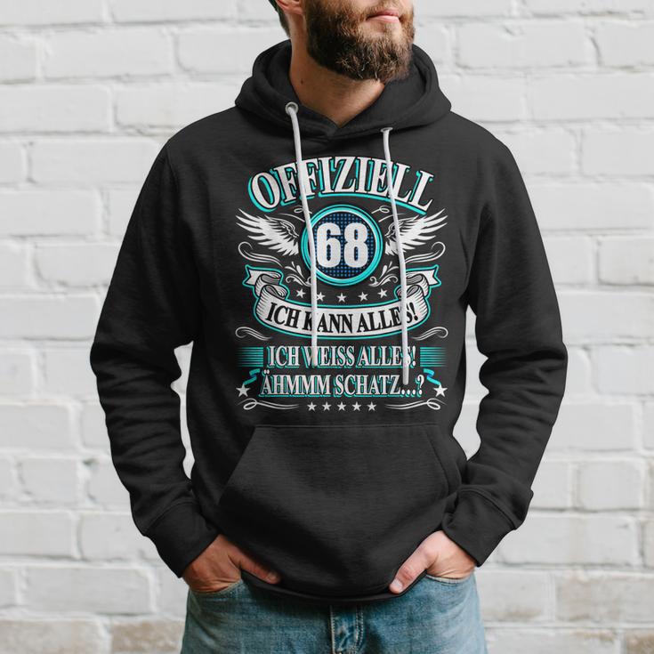 68 Geburtstag Lustig Offiziell 68 Ich Kann AllesSchatz Hoodie Geschenke für Ihn