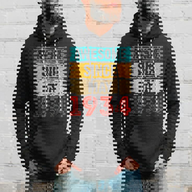 89 Year Old Awesome Since May 1934 89Th Birthday Gifts Hoodie Gifts for Him