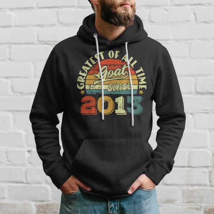 9 Geburtstag 9 Jahre Alte Ziege Seit 2013 Hoodie Geschenke für Ihn