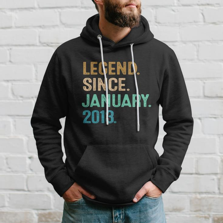 9Th Birthday Funny Gifts 9 Year Old Legend Since January 2013 V3 Hoodie Gifts for Him