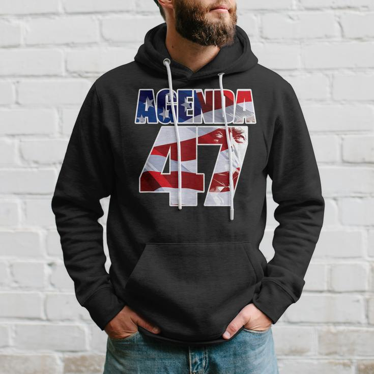 Agenda 47 Patriotic Trump Re-Election Campaign Design Hoodie Gifts for Him