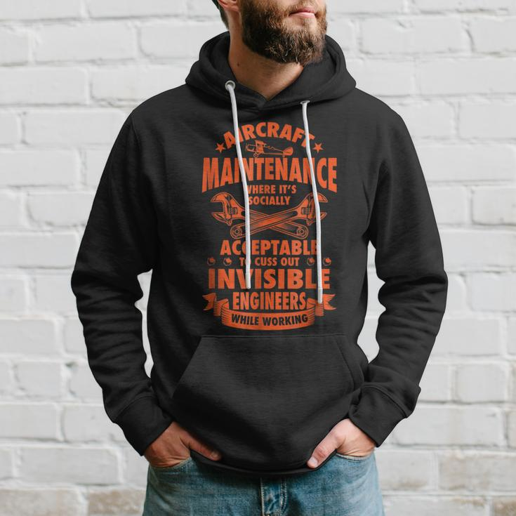 Aircraft Mechanic Funny Gift Aviation Airplane Hoodie Gifts for Him