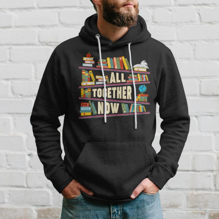 All Together Now Summer Reading 2023 Library Books Lover Hoodie Gifts for Him