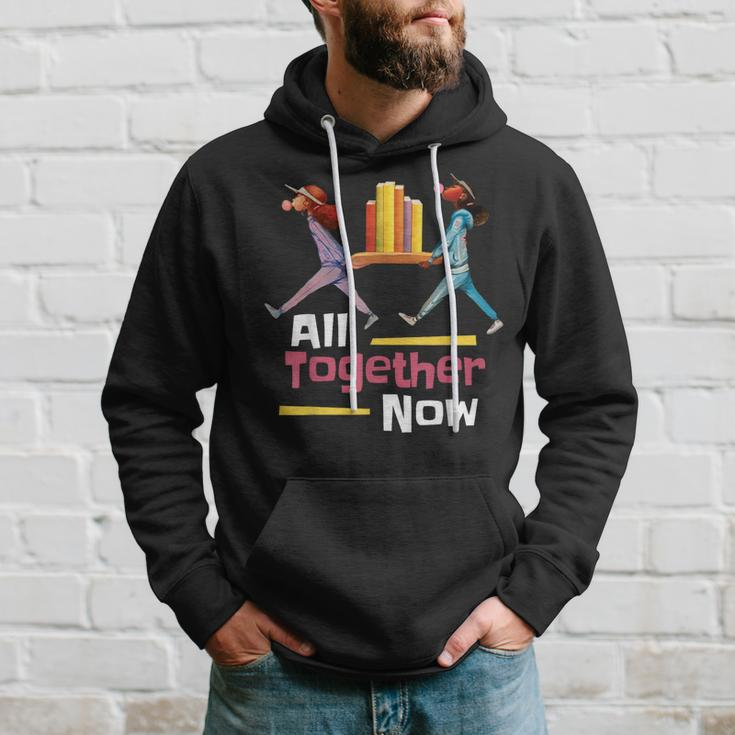 All Together Now Summer Reading Program 2023 Librarian Books Hoodie Gifts for Him