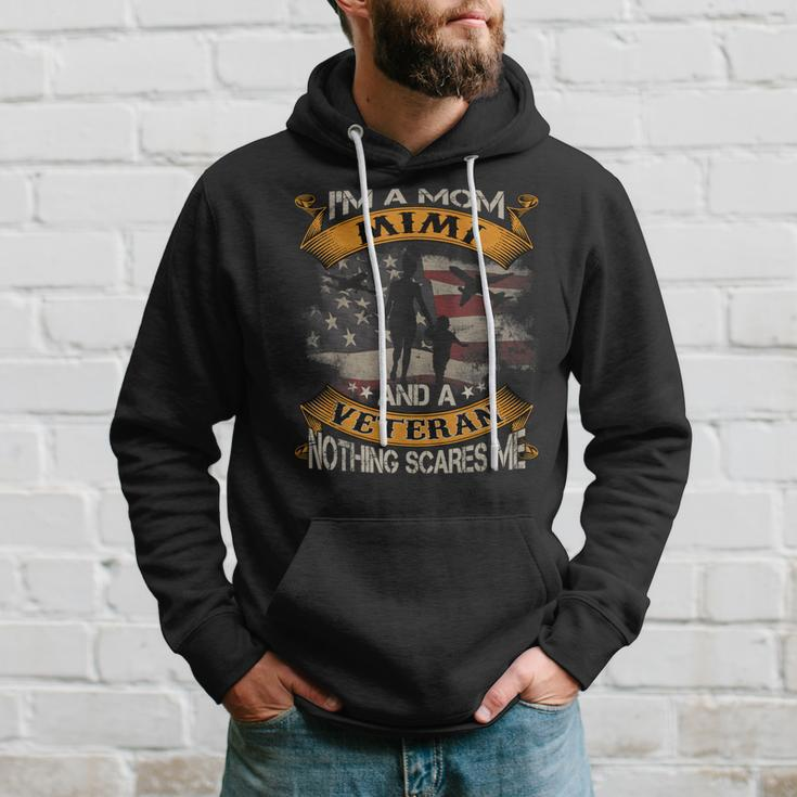 American Flag Im A Mom Mimi And A Veteran 4Th Of July Hoodie Gifts for Him